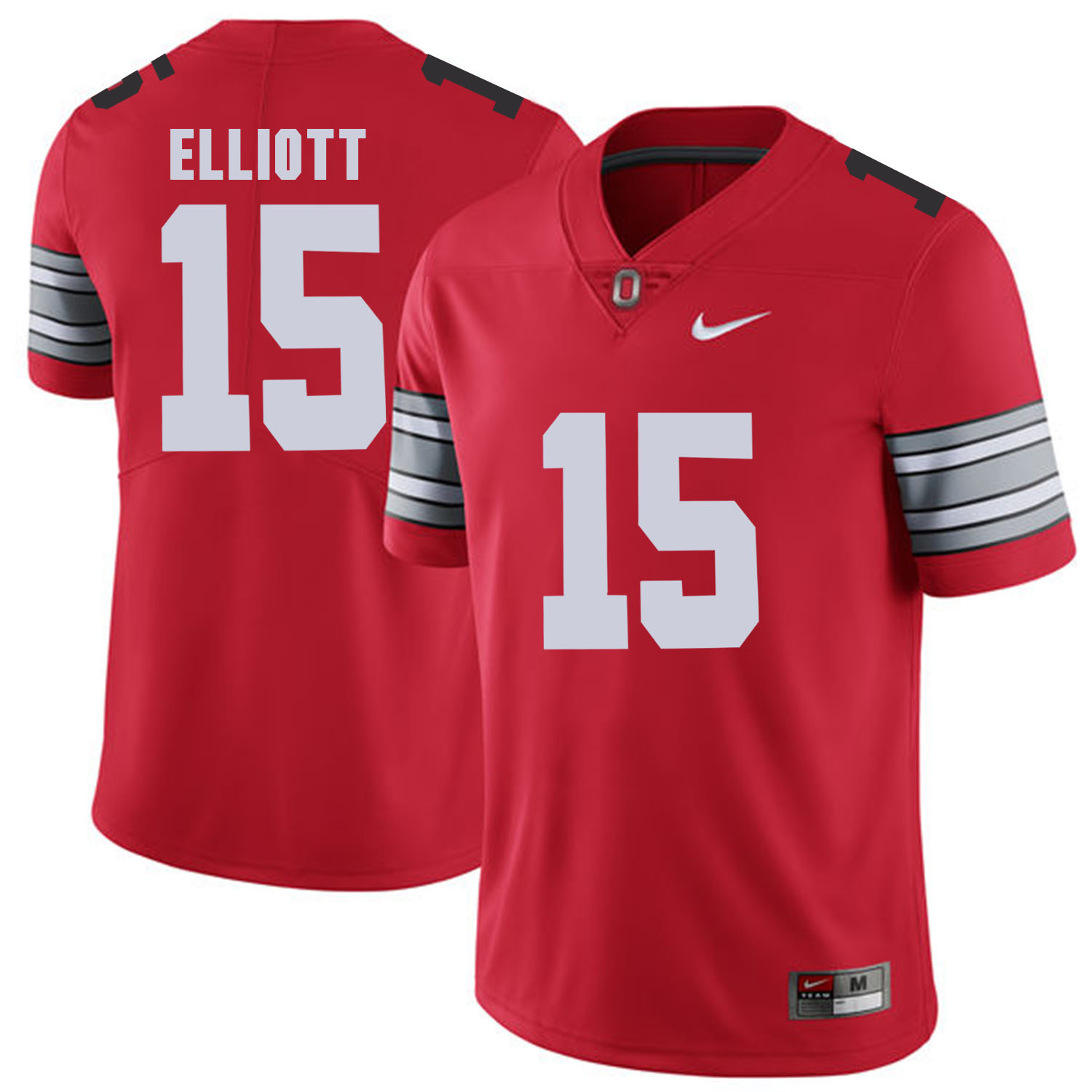 Men Ohio State #15 Elliott Red Customized NCAA Jerseys->customized ncaa jersey->Custom Jersey
